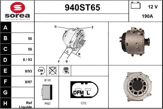 STARTCAR 940ST65 - Alternateur cwaw.fr