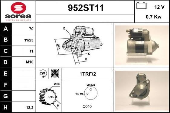 STARTCAR 952ST11 - Démarreur cwaw.fr