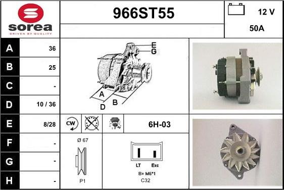 STARTCAR 966ST55 - Alternateur cwaw.fr