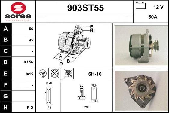 STARTCAR 903ST55 - Alternateur cwaw.fr