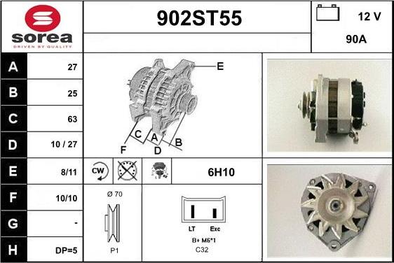 STARTCAR 902ST55 - Alternateur cwaw.fr