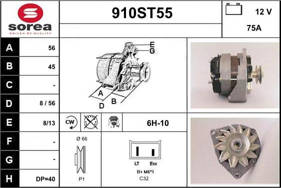 STARTCAR 910ST55 - Alternateur cwaw.fr