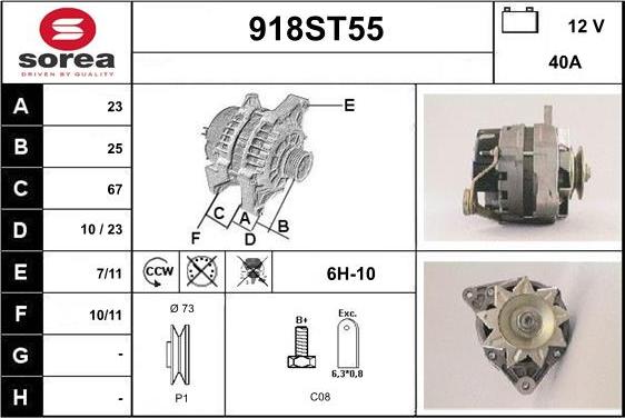 STARTCAR 918ST55 - Alternateur cwaw.fr