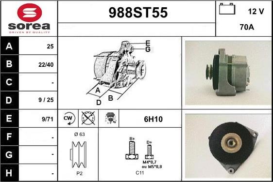 STARTCAR 988ST55 - Alternateur cwaw.fr