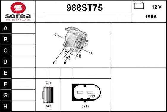 STARTCAR 988ST75 - Alternateur cwaw.fr