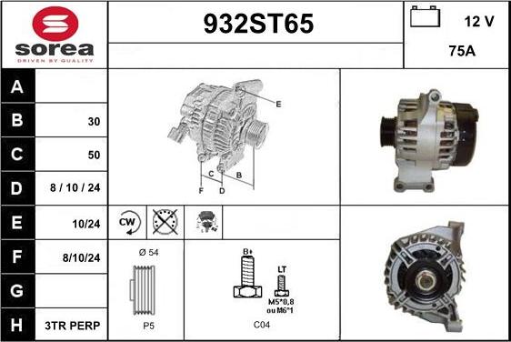 STARTCAR 932ST65 - Alternateur cwaw.fr