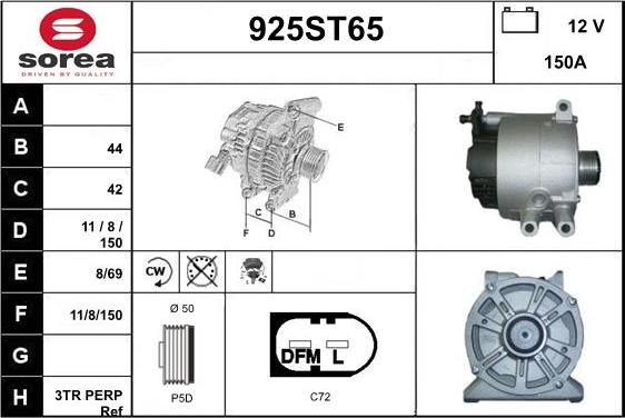 STARTCAR 925ST65 - Alternateur cwaw.fr