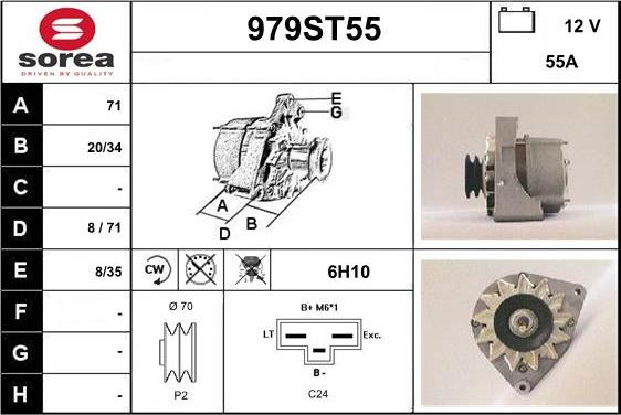 STARTCAR 979ST55 - Alternateur cwaw.fr