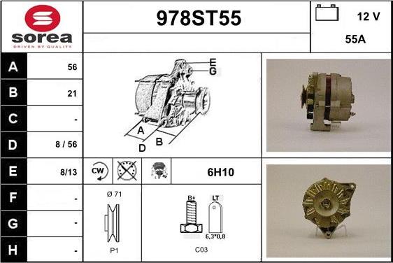 STARTCAR 978ST55 - Alternateur cwaw.fr