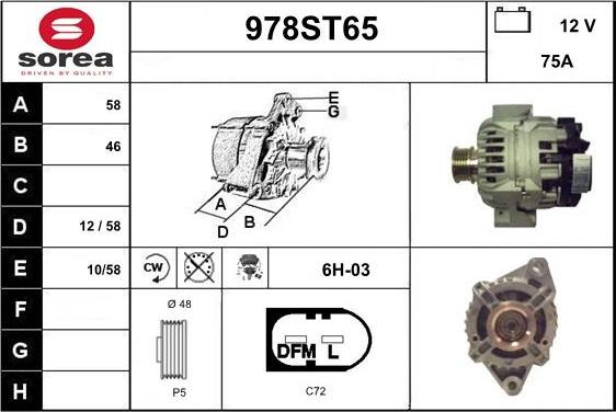 STARTCAR 978ST65 - Alternateur cwaw.fr