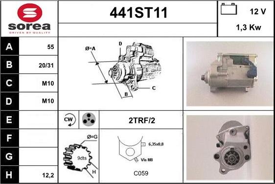 STARTCAR 441ST11 - Démarreur cwaw.fr