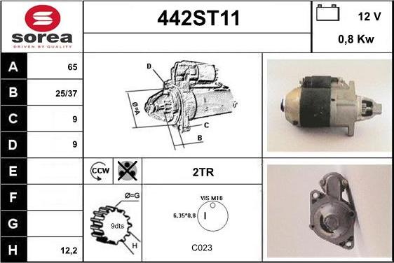 STARTCAR 442ST11 - Démarreur cwaw.fr