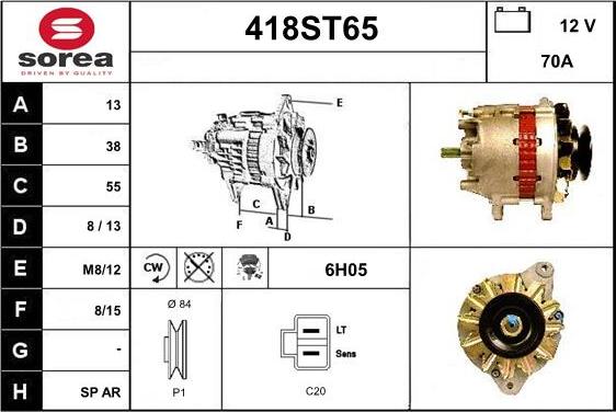 STARTCAR 418ST65 - Alternateur cwaw.fr