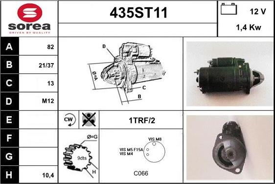 STARTCAR 435ST11 - Démarreur cwaw.fr