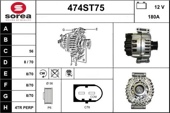 STARTCAR 474ST75 - Alternateur cwaw.fr