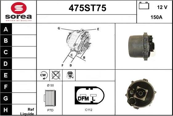 STARTCAR 475ST75 - Alternateur cwaw.fr