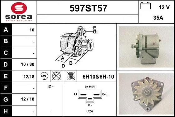 STARTCAR 597ST57 - Alternateur cwaw.fr