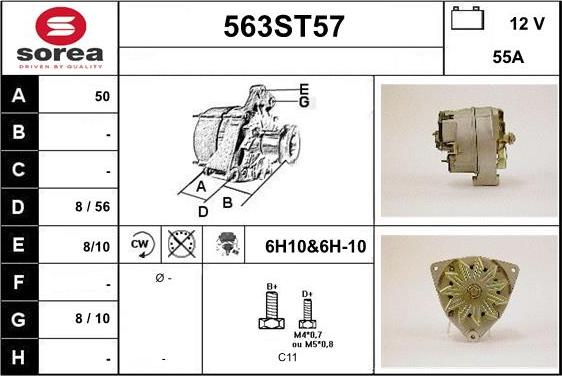 STARTCAR 563ST57 - Alternateur cwaw.fr