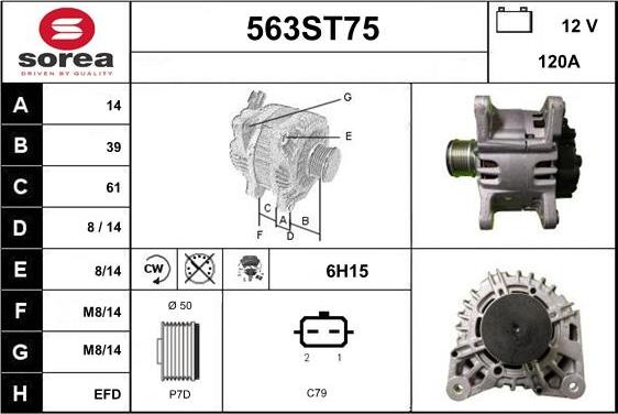 STARTCAR 563ST75 - Alternateur cwaw.fr