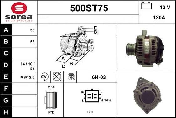 STARTCAR 500ST75 - Alternateur cwaw.fr