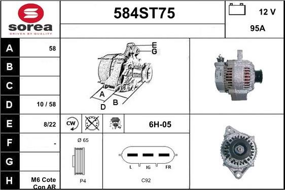 STARTCAR 584ST75 - Alternateur cwaw.fr