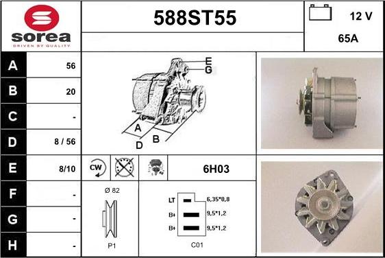 STARTCAR 588ST55 - Alternateur cwaw.fr