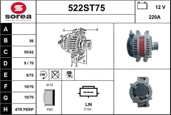 STARTCAR 522ST75 - Alternateur cwaw.fr