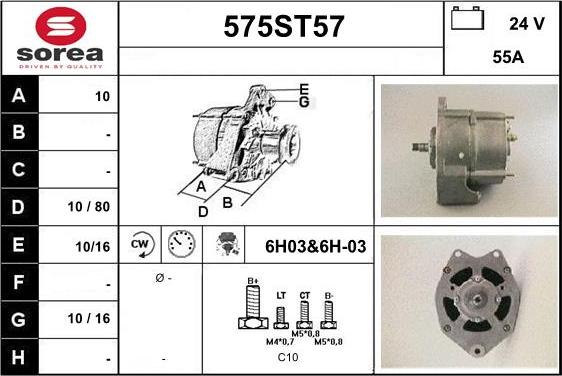 STARTCAR 575ST57 - Alternateur cwaw.fr