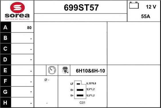 STARTCAR 699ST57 - Alternateur cwaw.fr