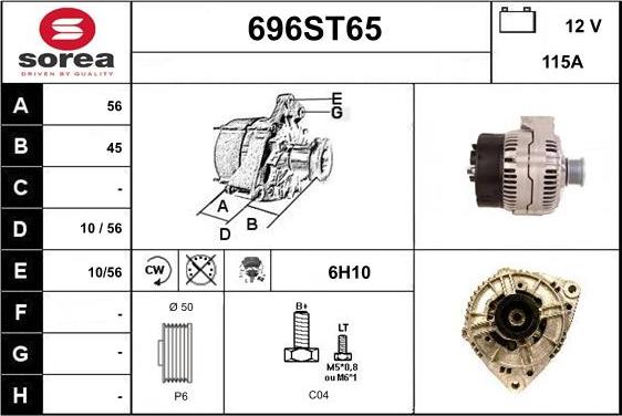 STARTCAR 696ST65 - Alternateur cwaw.fr