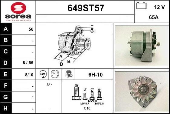 STARTCAR 649ST57 - Alternateur cwaw.fr