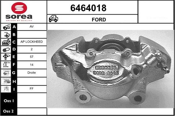 STARTCAR 6464018 - Étrier de frein cwaw.fr