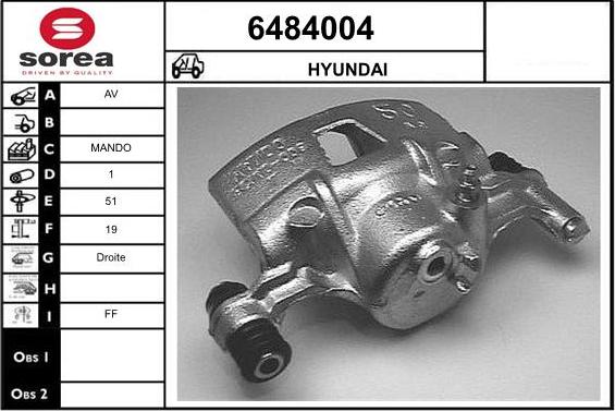 STARTCAR 6484004 - Étrier de frein cwaw.fr