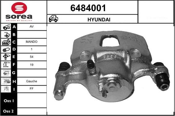 STARTCAR 6484001 - Étrier de frein cwaw.fr