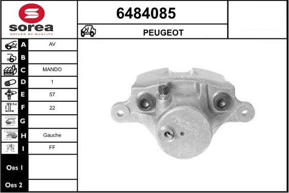 STARTCAR 6484085 - Étrier de frein cwaw.fr