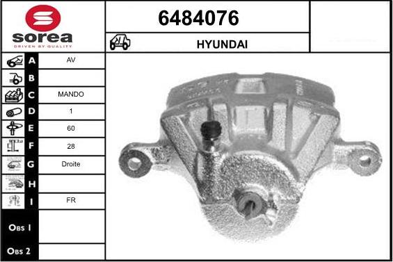 STARTCAR 6484076 - Étrier de frein cwaw.fr