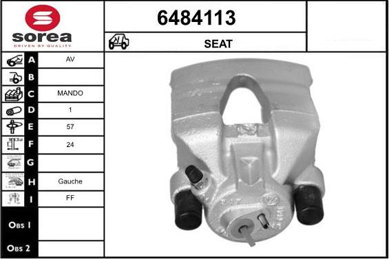 STARTCAR 6484113 - Étrier de frein cwaw.fr