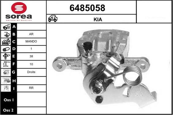 STARTCAR 6485058 - Étrier de frein cwaw.fr