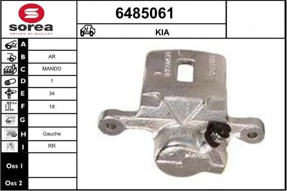 STARTCAR 6485061 - Étrier de frein cwaw.fr