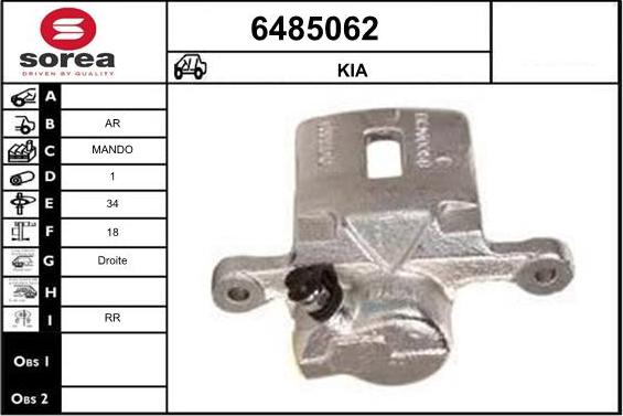 STARTCAR 6485062 - Étrier de frein cwaw.fr