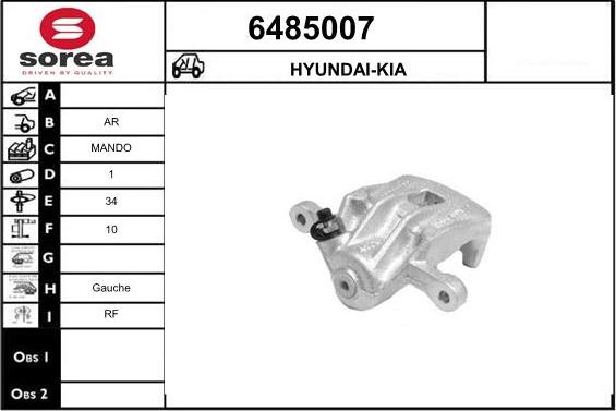 STARTCAR 6485007 - Étrier de frein cwaw.fr