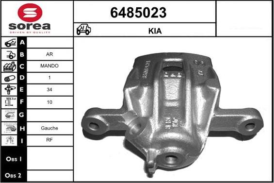 STARTCAR 6485023 - Étrier de frein cwaw.fr