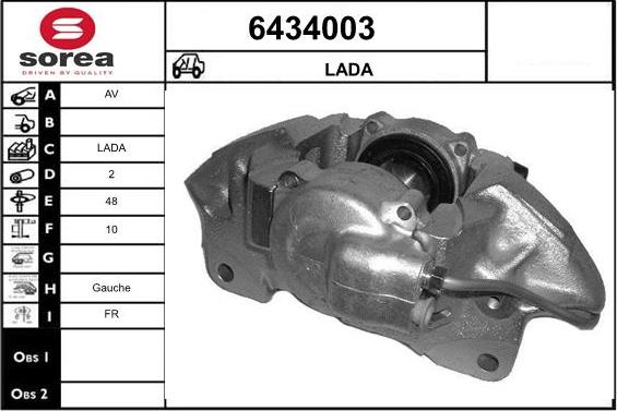 STARTCAR 6434003 - Étrier de frein cwaw.fr