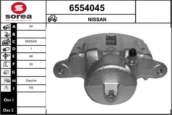 STARTCAR 6554045 - Étrier de frein cwaw.fr