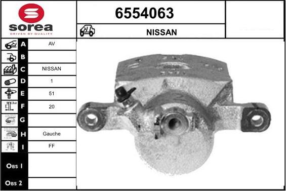 STARTCAR 6554063 - Étrier de frein cwaw.fr