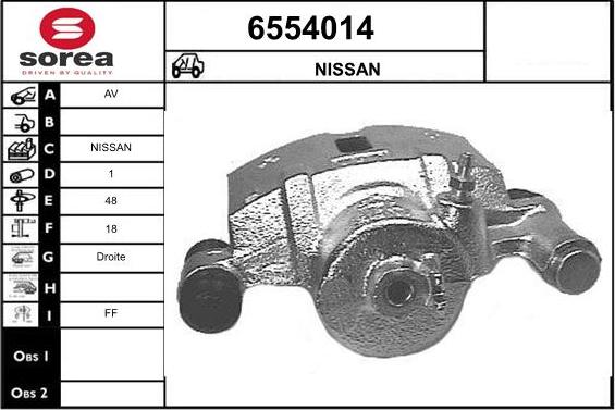 STARTCAR 6554014 - Étrier de frein cwaw.fr