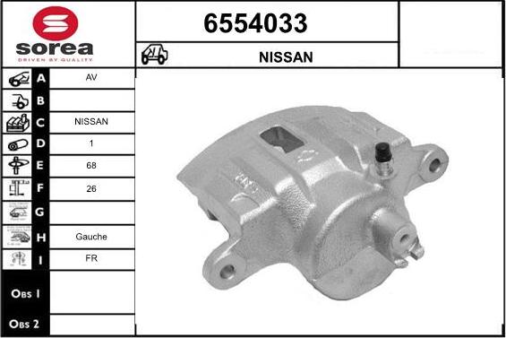 STARTCAR 6554033 - Étrier de frein cwaw.fr