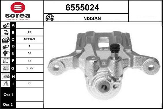 STARTCAR 6555024 - Étrier de frein cwaw.fr