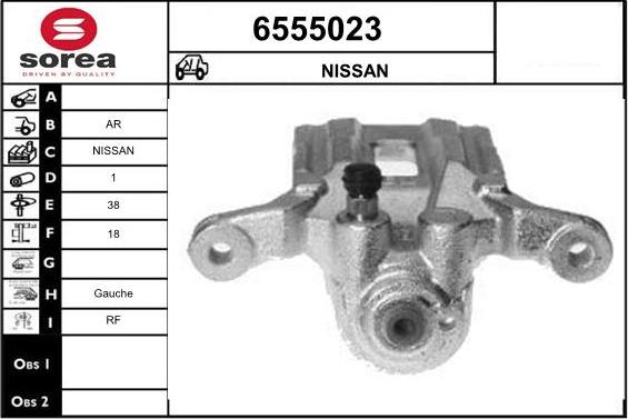 STARTCAR 6555023 - Étrier de frein cwaw.fr