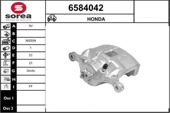 STARTCAR 6584042 - Étrier de frein cwaw.fr